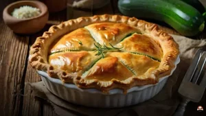 Deliciosa torta de frango com abobrinha para a família inteira
