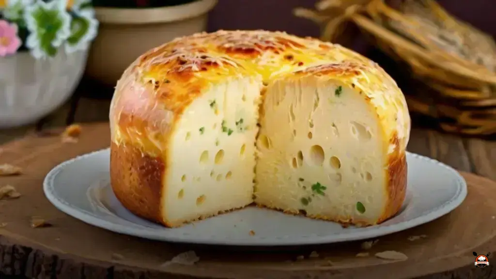 Descubra o bolo de pão de queijo gigante: fácil e delicioso