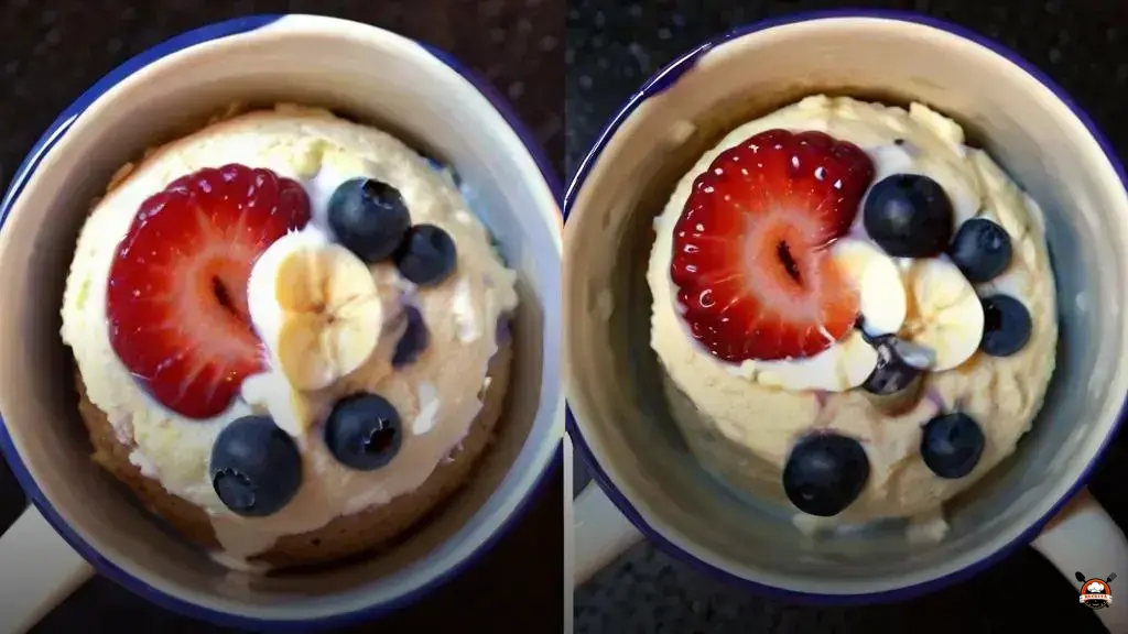 Receita rápida de bolo de caneca proteico para a dieta