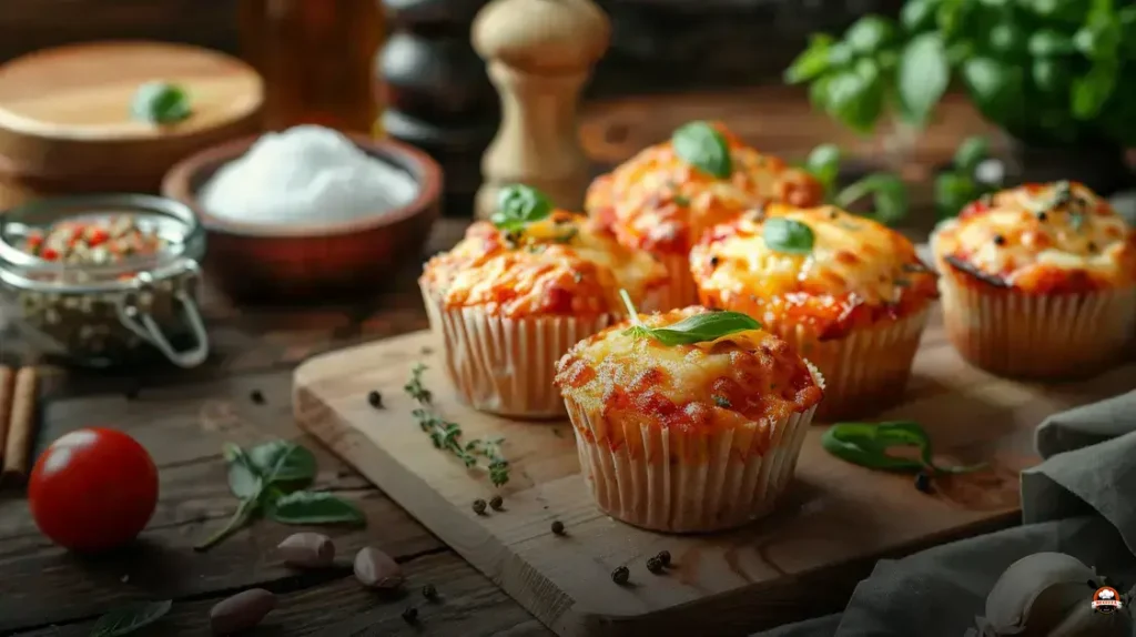 Aprenda o muffin de pizza: maciez que derrete na boca