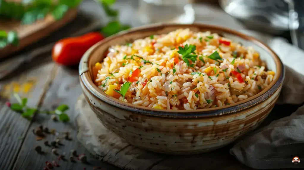 Arroz de forno faça esta receita fácil para família e amigos