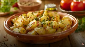 Batatas crocantes com casca em 20 min no forno
