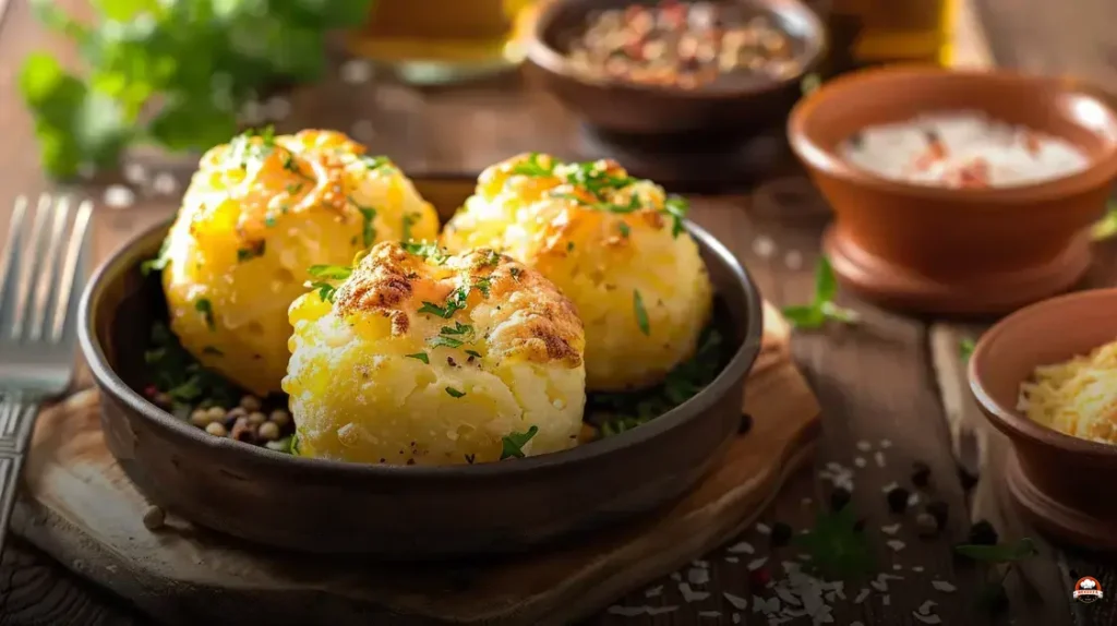 Bolinho de batata recheado com queijo: segredo da explosão de sabor!