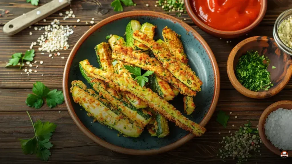 Palitos de abobrinha crocante para um feriado mais saudável