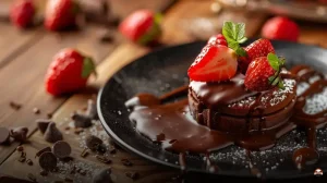 Pavê de morango com chocolate fácil e rápido