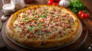 Pizza com bordinha crocante e queijo extra: veja dica irresistível
