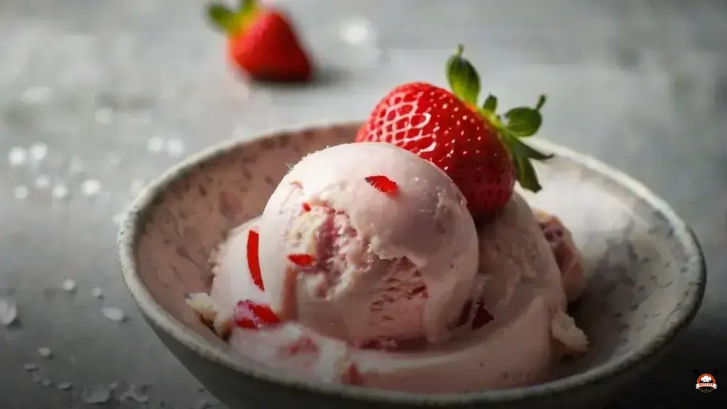 Sorvete de coco com morango receita fácil e rapida