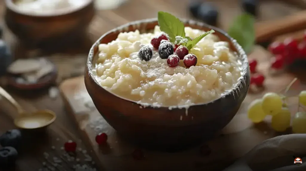 Arroz doce à moda antiga que lembra festa junina escolar; aprenda!