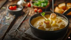 Fondue de queijo super cremoso