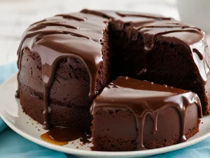 Receita de Bolo de Chocolate com Cobertura Cremosa e Fácil de Fazer