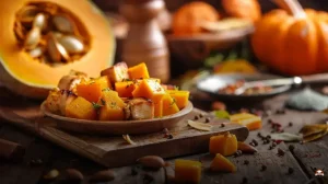 Salgadinho fit de abóbora e frango: leve pro trabalho ou coma com salada