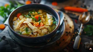 Sopa de frango fácil e rápida: aqueça sua noite com saúde já