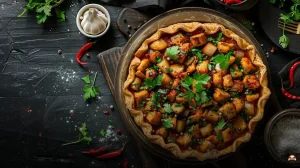 Tortinha de tapioca com frango cremoso na airfryer: faça no forno também