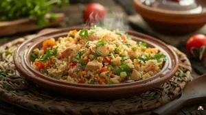 Receita de arroz temperado com frango: sabor que surpreende!