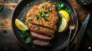 Bife a milanesa na airfryer: crocante e saboroso em minutos