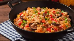 receita de jambalaya fácil e deliciosa para surpreender amigos