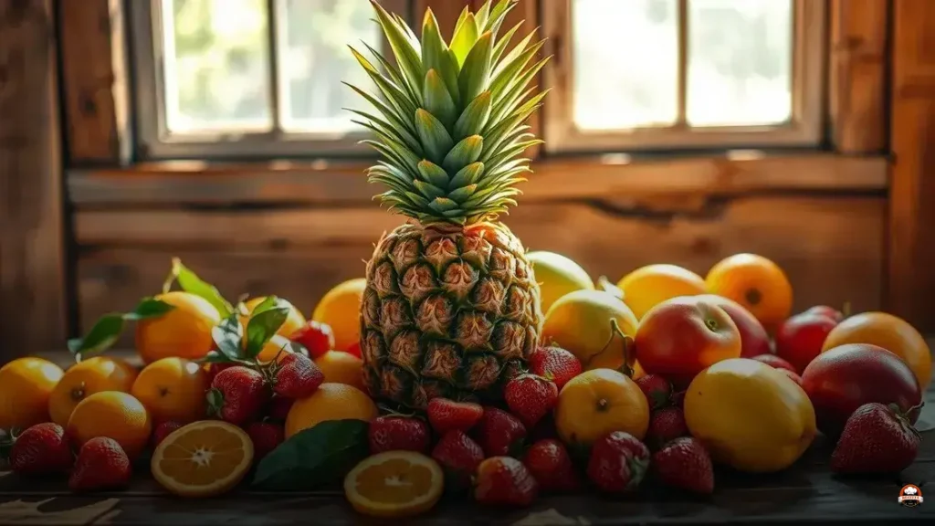 Abacaxi combina com qual fruta