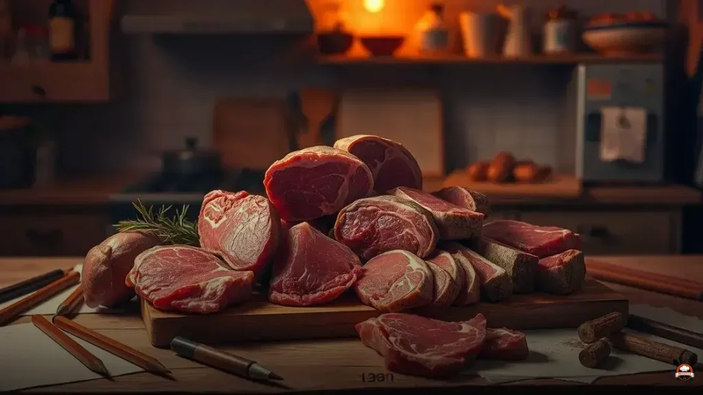 Carne como dibujar
