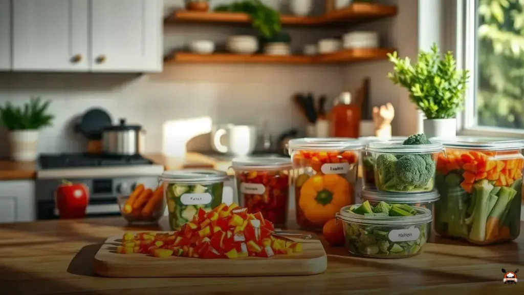 Como armazenar legumes cortados