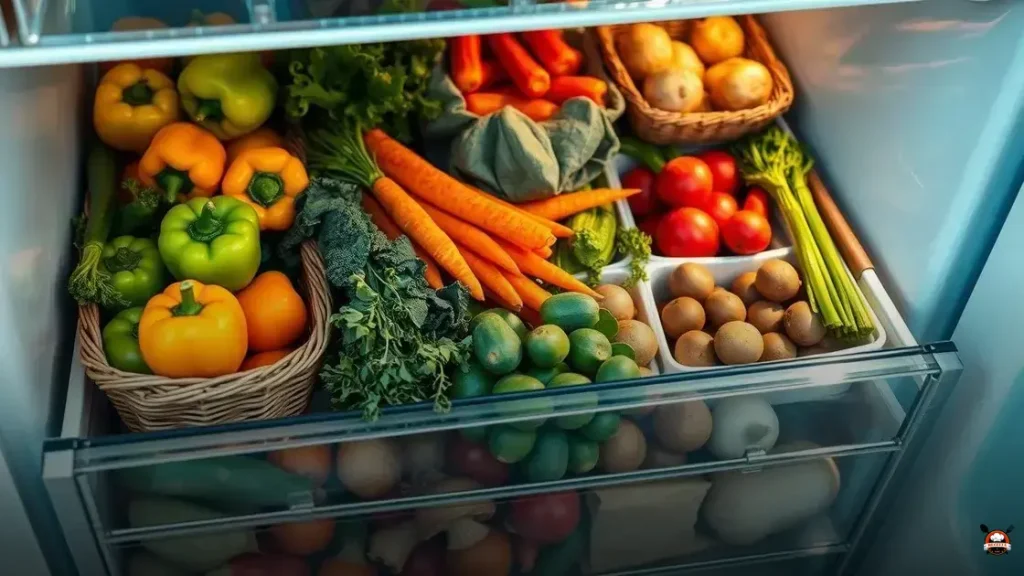 Como armazenar legumes na gaveta da geladeira