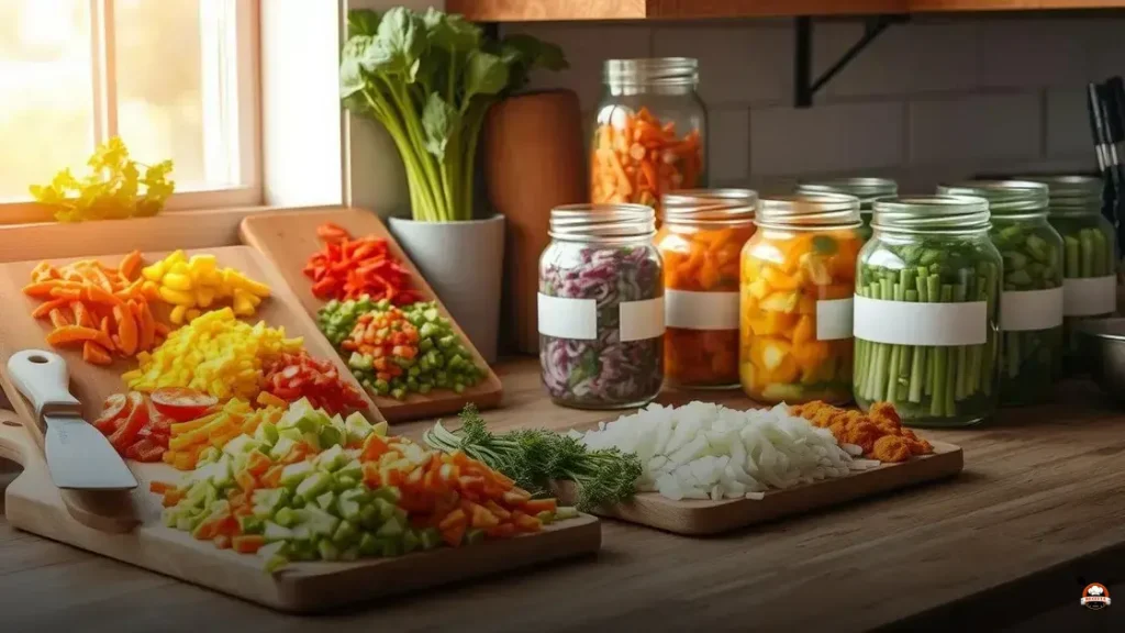 Como armazenar legumes picados