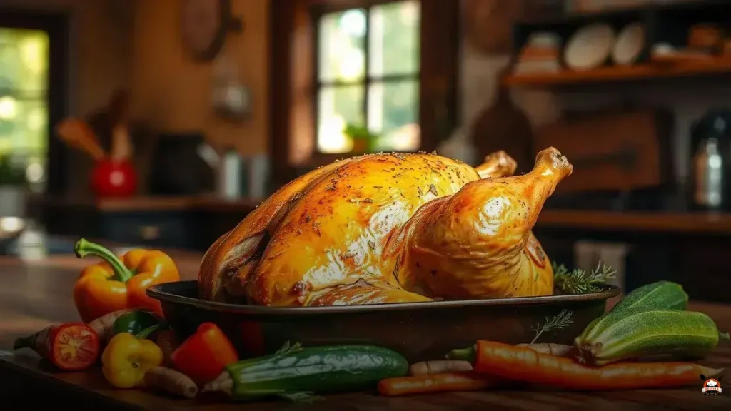 Como assar frango com legumes