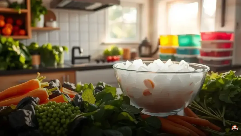 Como congelar legumes cru