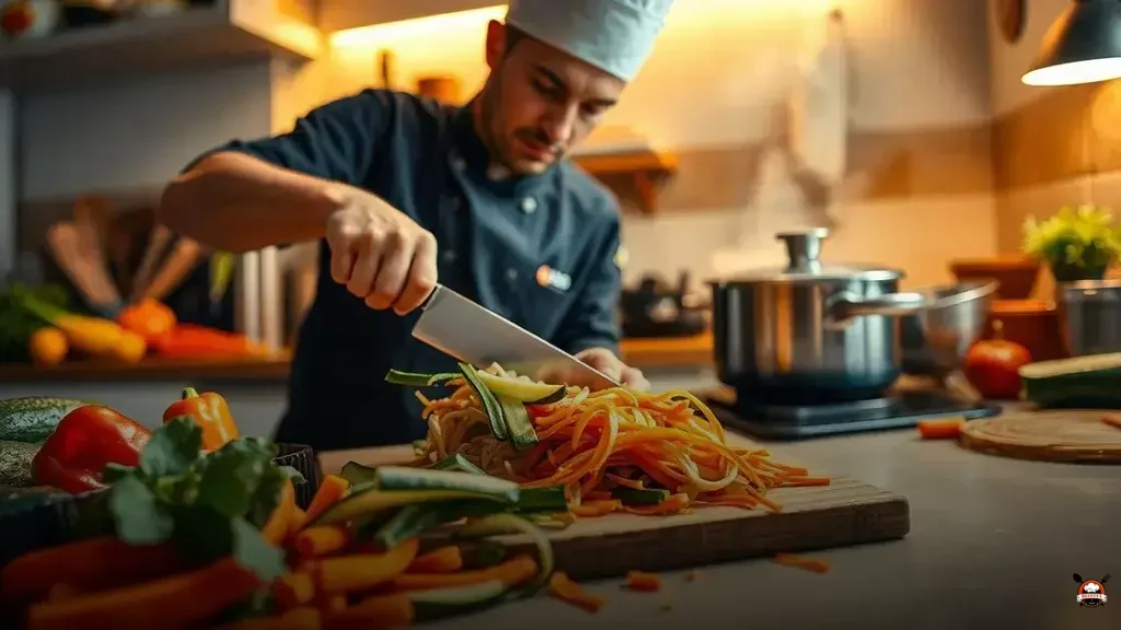Como cortar legumes para yakissoba