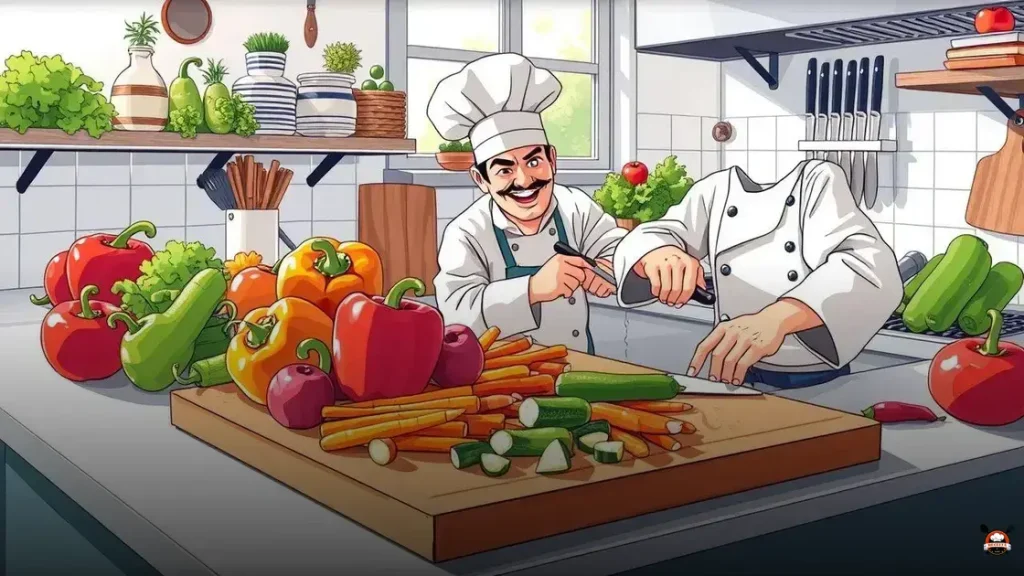 Como cortar legumes rápida