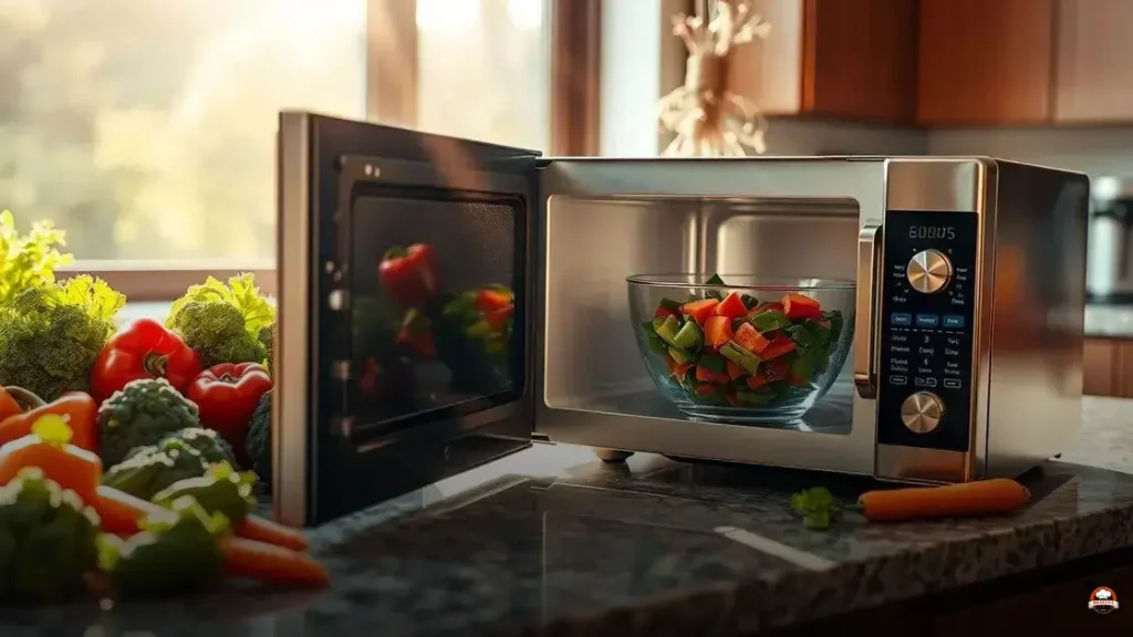 Como cozinhar legumes a vapor no microondas
