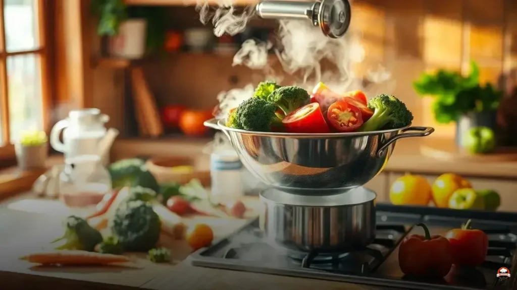 Como cozinhar legumes no vapor sem a panela