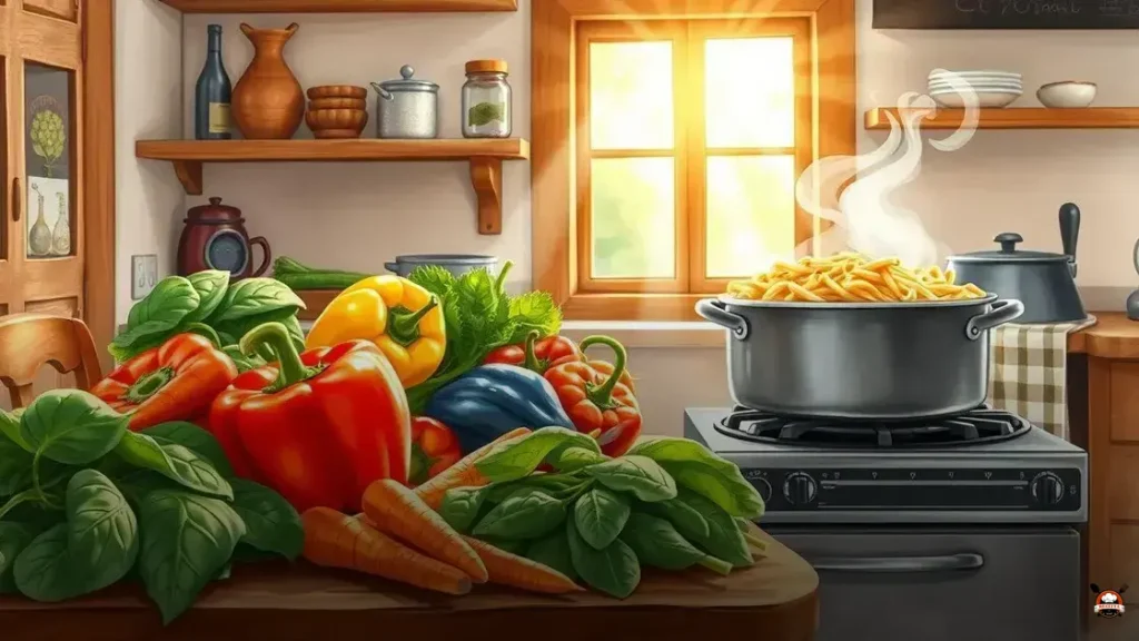 Como cozinhar macarrão integral com legumes