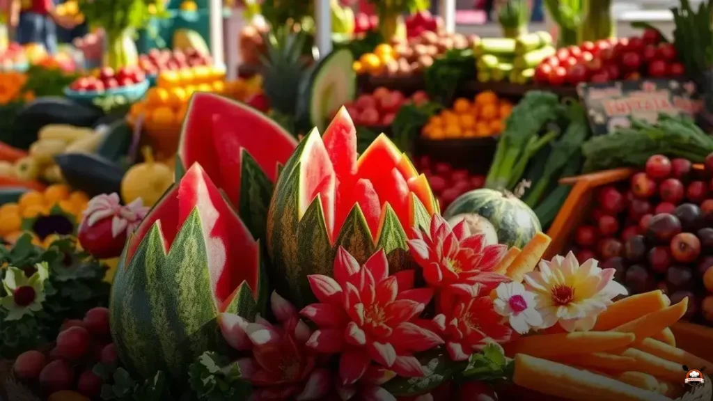 Como decorar frutas e legumes