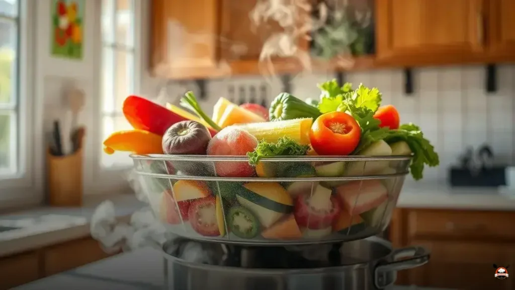 Como descongelar legumes no vapor