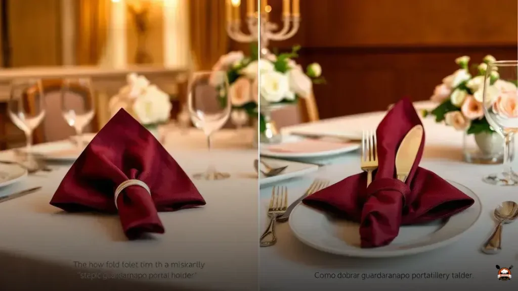 Como dobrar guardanapo porta talher