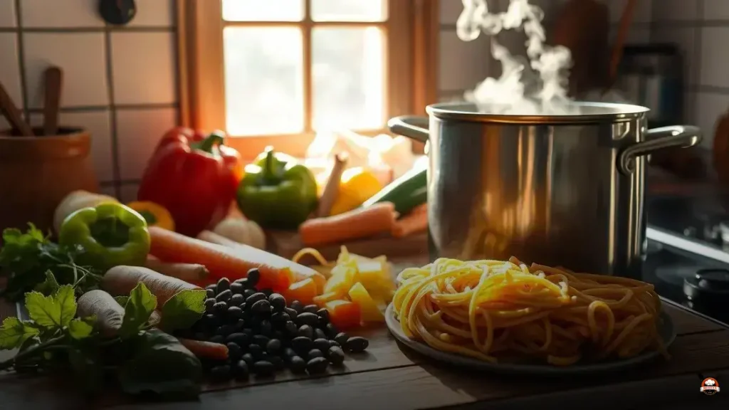 Como fazer caldinho de feijão com macarrão e legumes