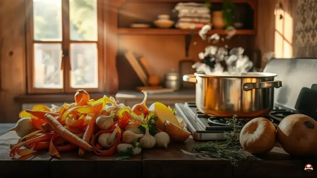 Como fazer caldo de legumes com cascas