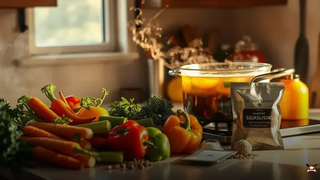 Como fazer caldo de legumes com sazon