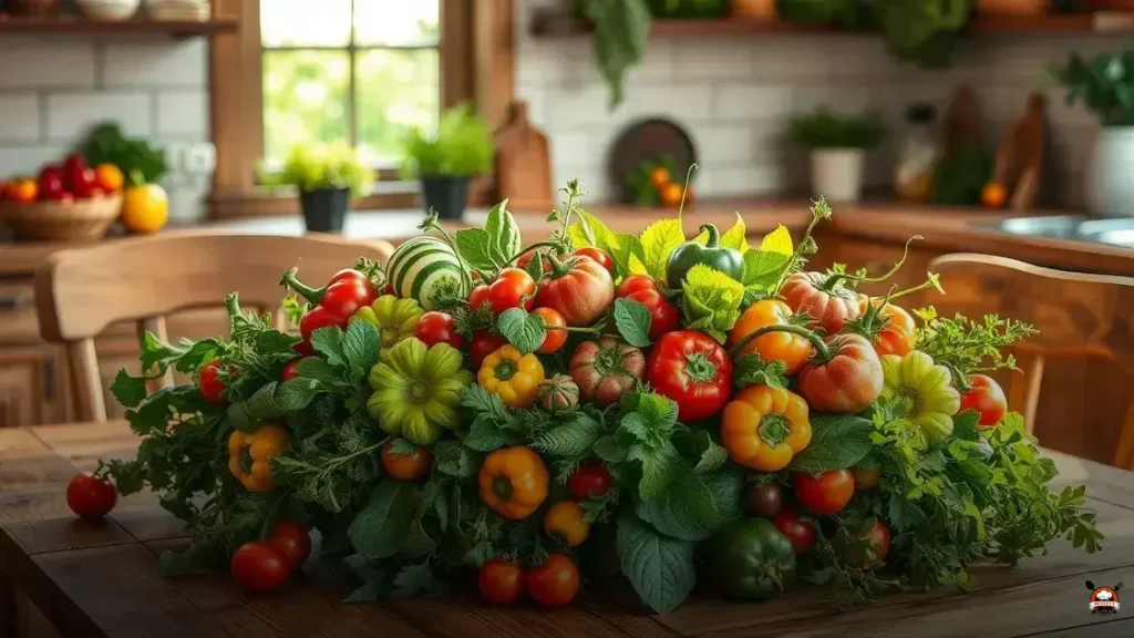 Como fazer decoração com legumes e verduras