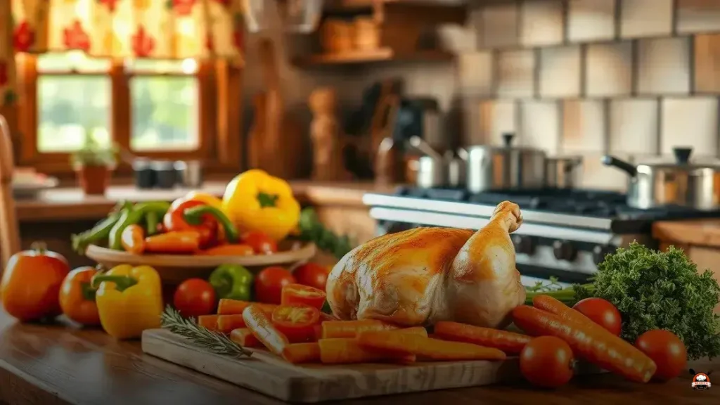 Como fazer frango c legumes