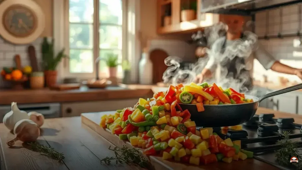 Como fazer legumes congelados salteados