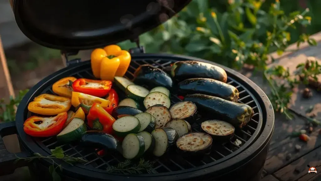 Como fazer legumes no grill redondo