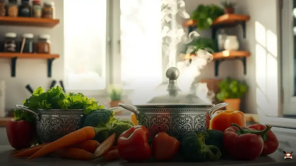 Como fazer legumes no vapor na cuscuzeira