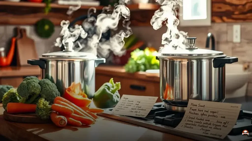 Como fazer legumes no vapor na panela de pressão
