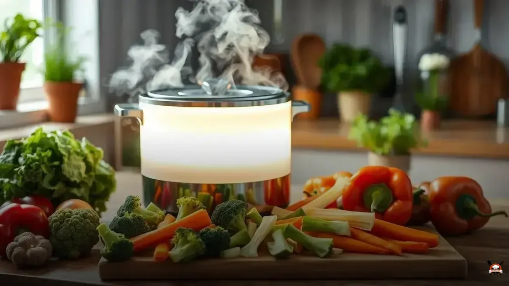 Como fazer legumes no vapor na panela elétrica