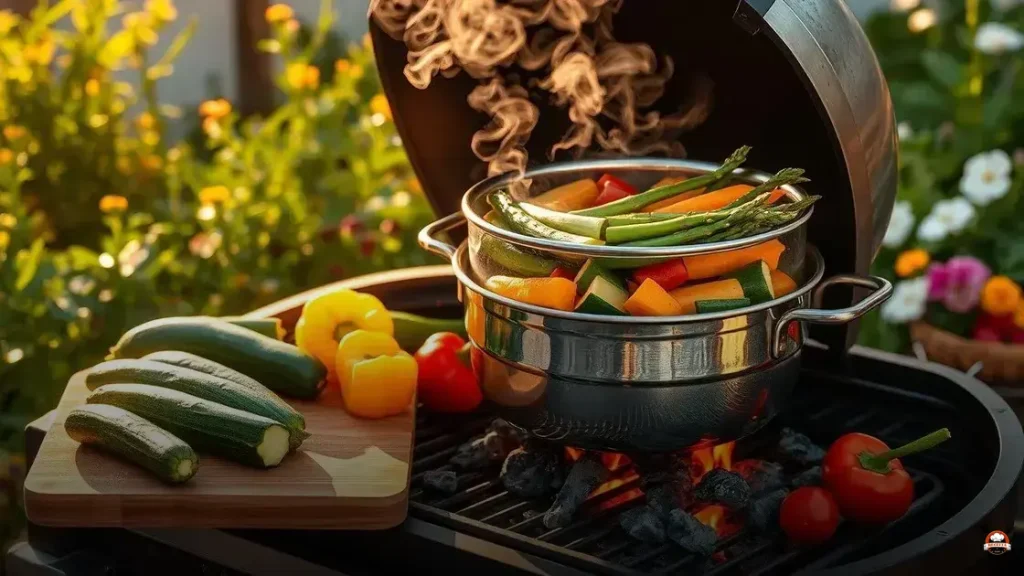 Como fazer legumes no vapor no grill