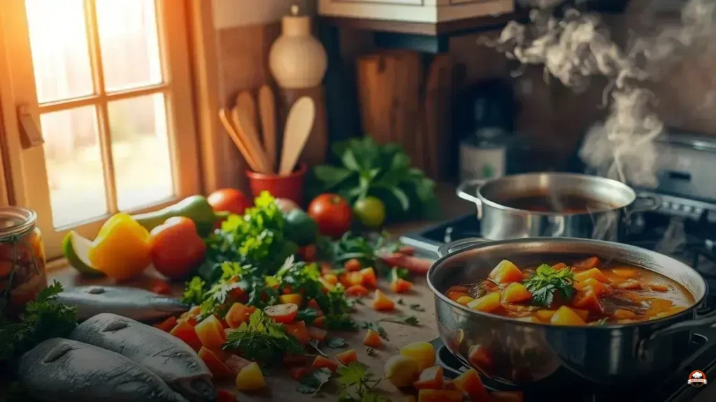 Como fazer peixada com legumes