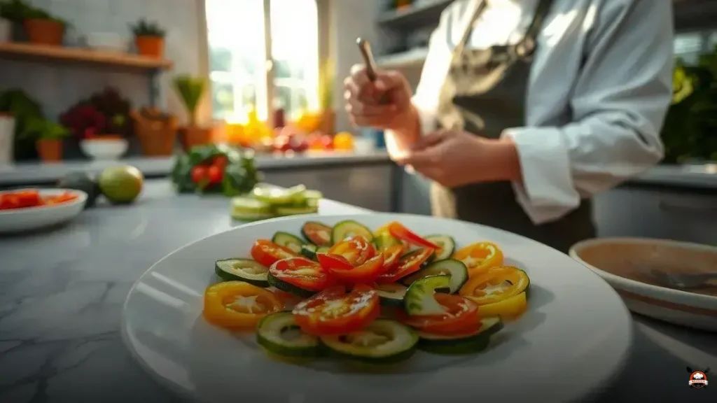 Como fazer pratos decorados de legumes