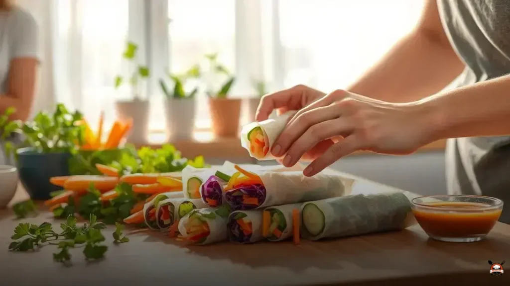 Como fazer rolinho primavera de legumes