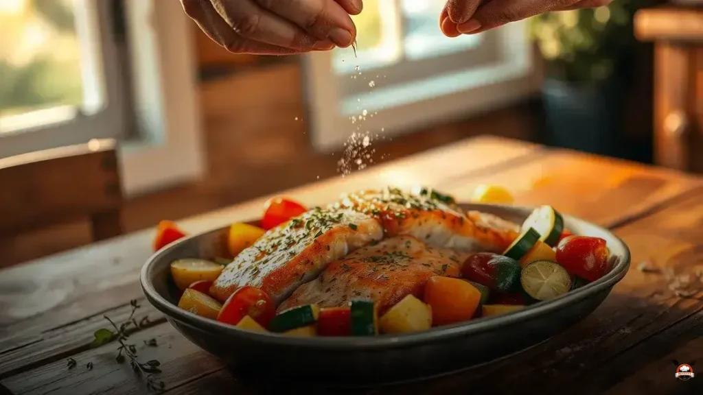 Como fazer salmão no forno com legumes